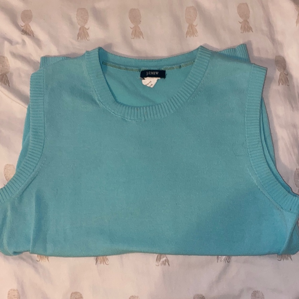 J. Crew Size XS sweater vest! Light blue!